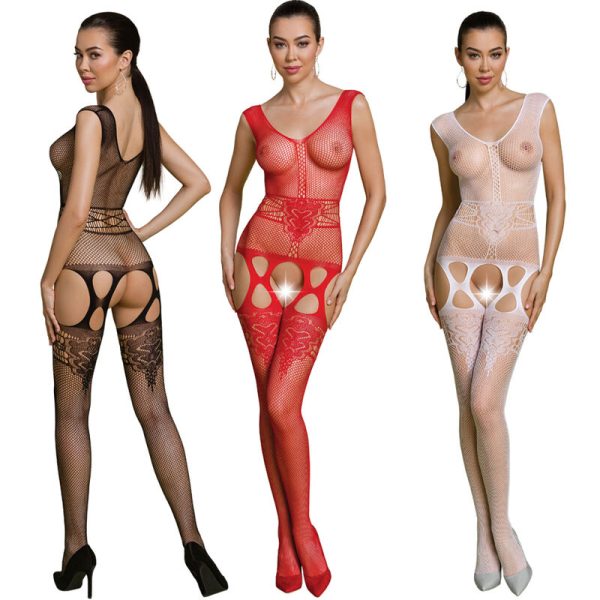 PASSION - ECO COLLECTION BODYSTOCKING ECO BS014 BLACK 5